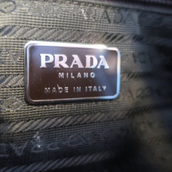 Authentic Womens Prada Enamel Brown Leather Designer Satchel Shoulder Ha… - Picture 12 of 16